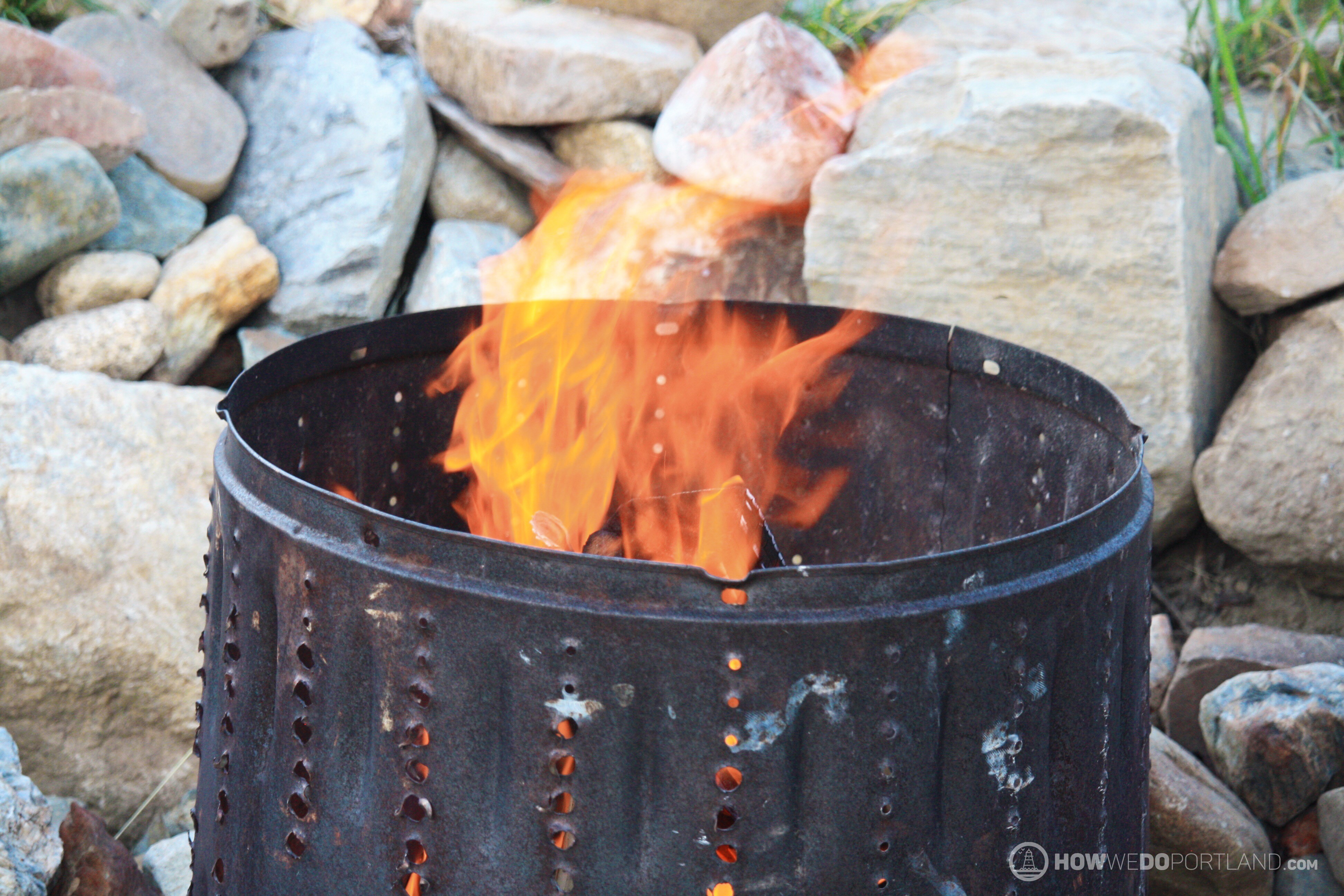 Fire pit at The Well