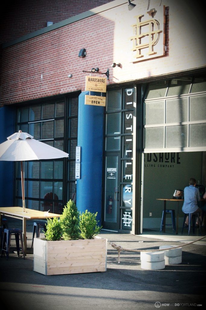 Hardshore Distilling Tasting Room Patio