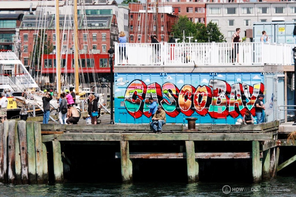 Mural on Maine State Pier