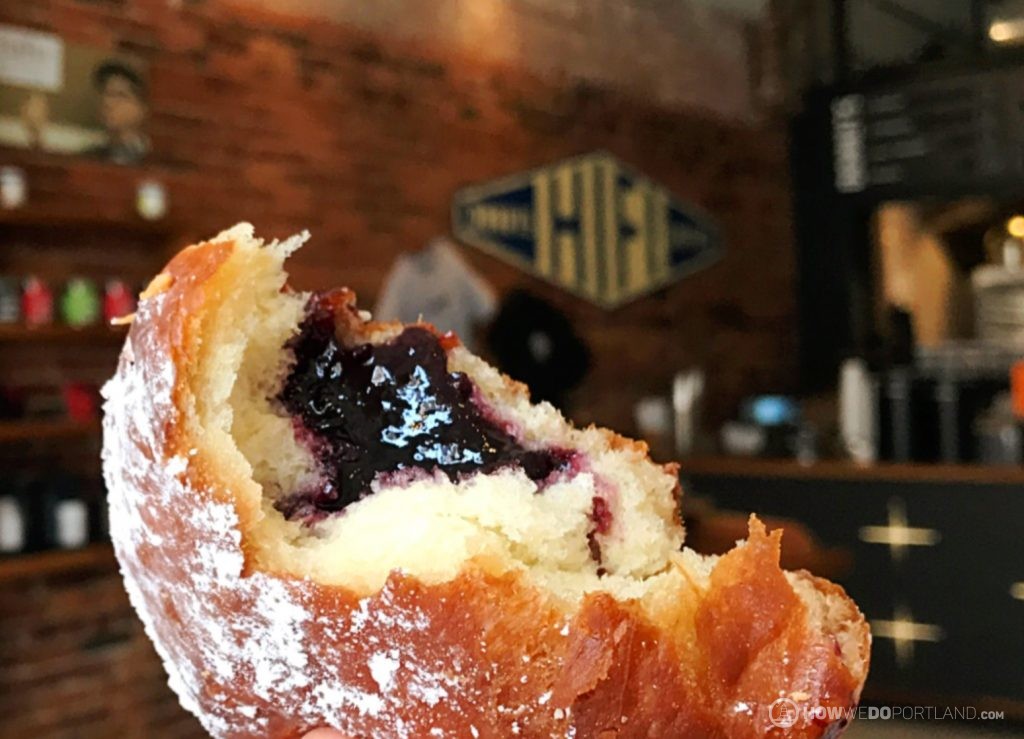 Blueberry Filled Donut at HiFi | 10 Best Food & Drink Items Portland Maine 2017