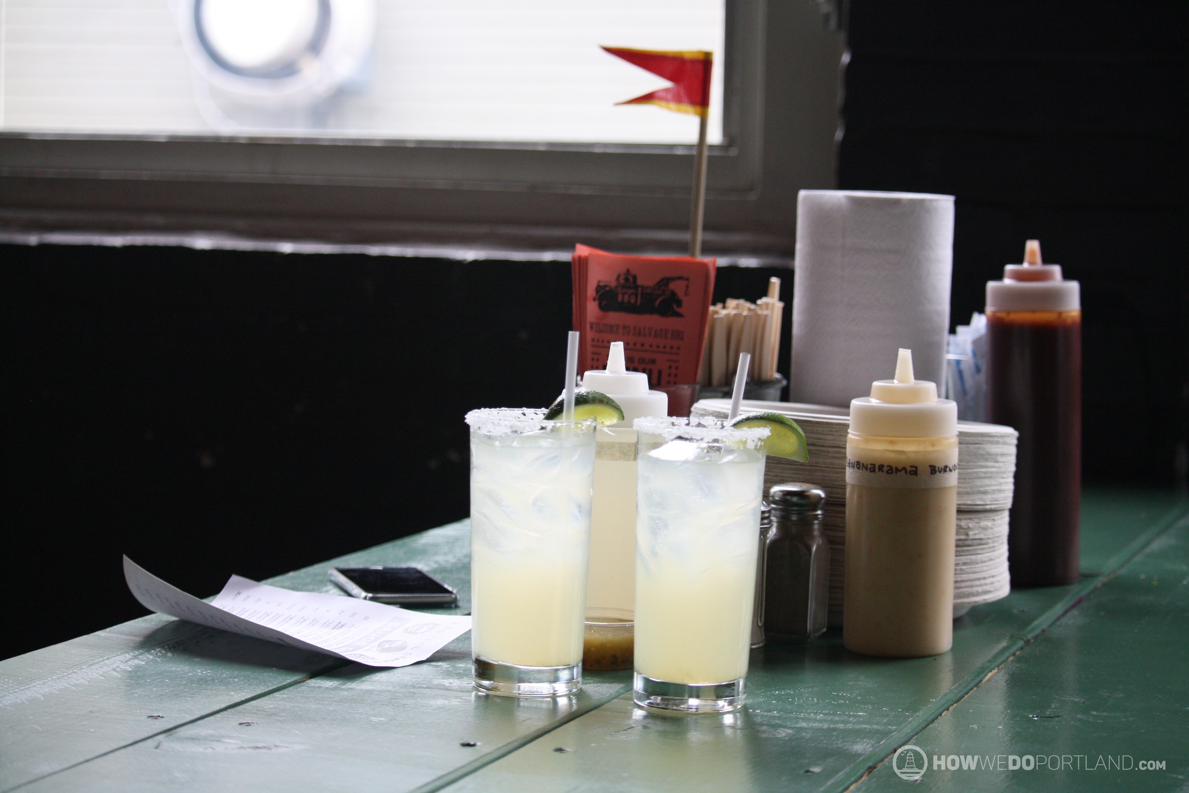 Margaritas at Salvage BBQ Portland Maine